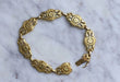 Old yellow gold openwork mesh bracelet 58 Facettes