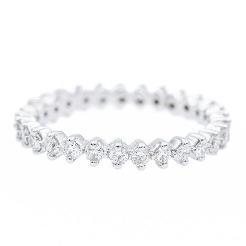 Bague 58 Bague Alliance Platine Diamant 58 Facettes 2264505CN