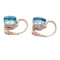 Boucles d'oreilles Boucles d'oreilles Pomellato, "Nudo Classic" topaze bleue, deux ors. 58 Facettes 32850