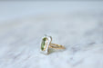 Ring Belle Epoque Peridot ring surrounded by diamonds 58 Facettes