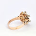 Bague Bague motifs floraux en or rose et diamants 58 Facettes 5620