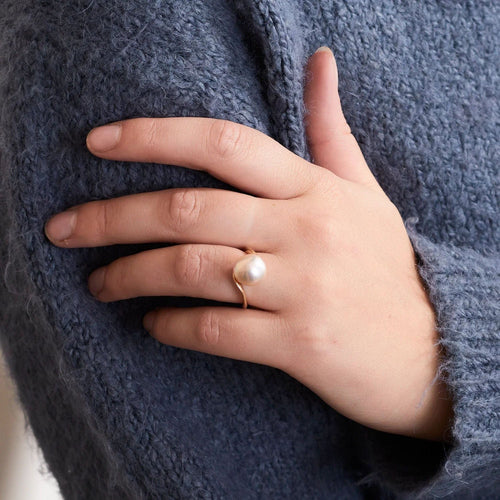 Bague 53.5 BAGUE "NOÏ " PERLE 58 Facettes BO/230060