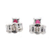 Earrings Stud earrings White gold Ruby 58 Facettes 2646754CN
