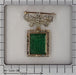 Brooch Diamond knot brooch/pendant, emerald 58 Facettes 22089-0098