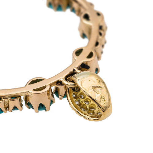 Pendentif Pendentif Or jaune Turquoise 58 Facettes 2647007CN