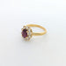 Bague Bague Marguerite or jaune diamants et rubis 58 Facettes 27558