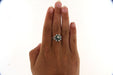 Ring 53 Margueritte Diamond & Emerald Ring 58 Facettes 6087c