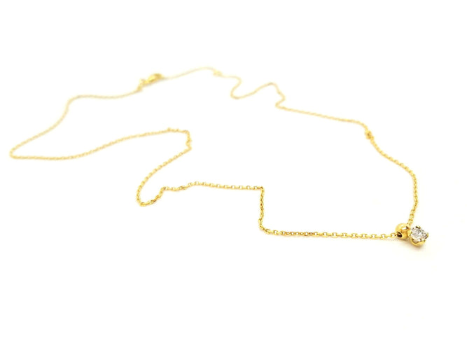 Collier Collier Chaîne + pendentif Or jaune Diamant 58 Facettes 579133RV