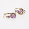 Boucles d'oreilles Boucles d'oreilles saphirs violets et diamants 58 Facettes 23-109