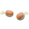 Boucles d'oreilles Boucles d'oreilles en or jaune, corail et diamants. 58 Facettes 30726