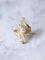 Bague Marquise Style Art Nouveau or 14Kt, diamants, perle 58 Facettes