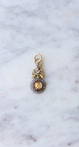 Pendentif Médaille militaire Ordonnance en or et diamants 58 Facettes