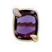 Ring 53 Pomellato ring, "Ritratto", pink gold, amethyst and diamonds. 58 Facettes 33168