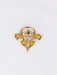 Brooch Brooch-Pendant Art-Nouveau Yellow gold Fine pearls Diamonds Garnet 58 Facettes J296