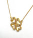 Necklace 4-heart clover necklace in 18-carat yellow gold and diamonds 58 Facettes