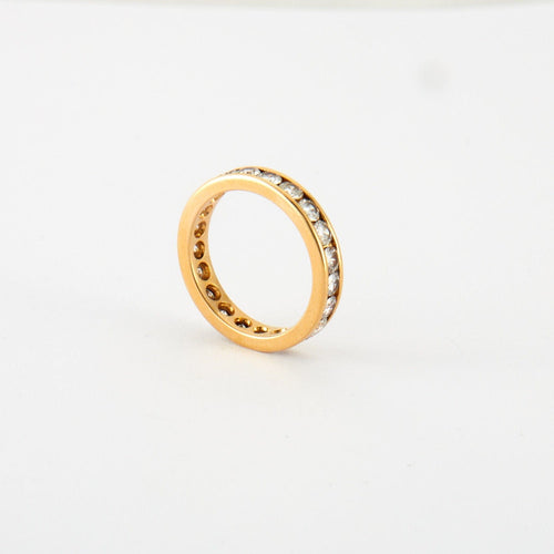 Bague 59 Bague en Or jaune & diamants 58 Facettes