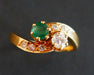 Ring 53.5 Toi Et Moi Emerald And Diamond Ring 58 Facettes