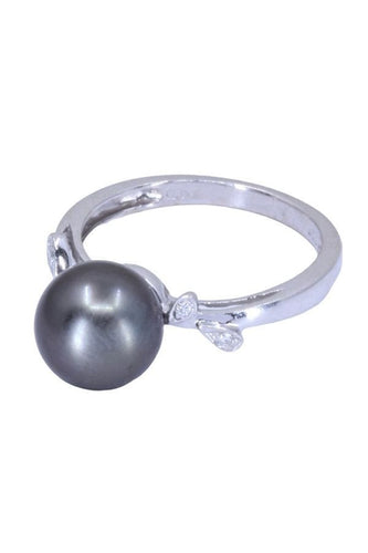Bague 55 BAGUE PERLE DE TAHITI ET DIAMANTS 58 Facettes 071291