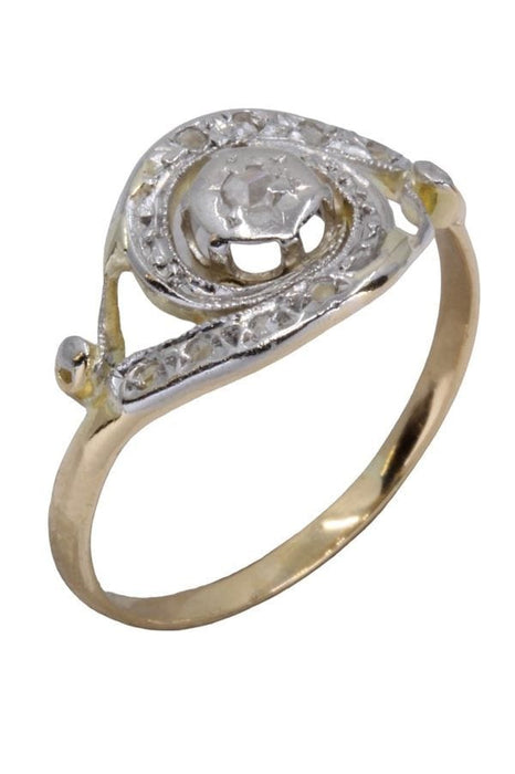 Bague Bague tourbillon diamants, Art Nouveau 58 Facettes 061671