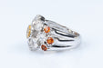 Ring Citrine Topazes and White Sapphires Ring 58 Facettes 111-28982-48