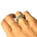 Ring 54.5 Tank Diamond Ring White gold 58 Facettes 20400000668