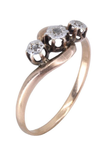 Bague 57 BAGUE NAPOLÉON III DIAMANTS 58 Facettes 064701