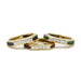 Bague 49 Triple bague Or jaune Diamants Emeraude Saphir Rubis 58 Facettes 240023R-24R-25R