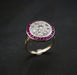 Ring 50 Art Deco Ruby And Diamond Ring 58 Facettes 871141