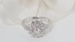 Bague 52.5 Bague double entourage en or blanc et diamants 58 Facettes 31928