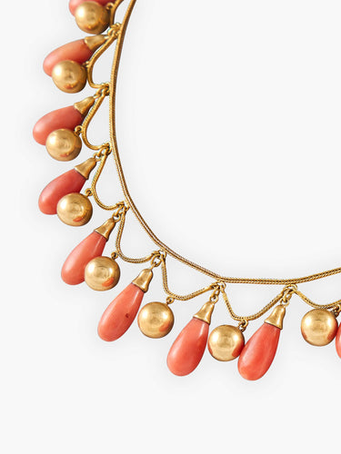 Collier Collier Corail Or jaune 58 Facettes