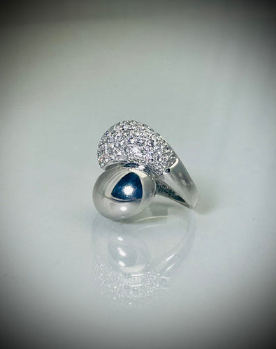 Bague 52 Bague Pavage Diamants 58 Facettes