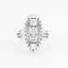 Ring 48 Navette Ring, in white Gold & Diamonds 58 Facettes EL14