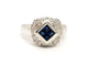 Bague 57 Bague Or blanc Saphir 58 Facettes 879865CD