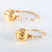 Earrings All gold sleeper earrings 58 Facettes