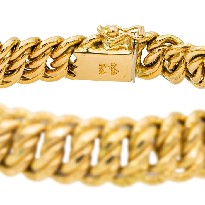 Bracelet Bracelet Maille américaine Or jaune Saphir 58 Facettes 2837642CN