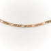 Necklace Alternating link necklace Yellow gold 58 Facettes 1751425CN
