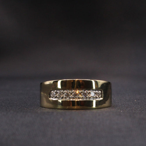 Bague Bague ruban Or jaune Diamants 58 Facettes