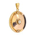 Medallion pendant in gold with diamond 58 Facettes 22139-0269