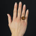 Ring 55 Vintage gold and citrine ring 58 Facettes 23-276