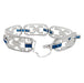 Bracelet Bracelet Art Déco en platine, diamants et saphirs. 58 Facettes 31165