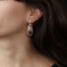 Earrings Dendrite agate and moonstone earrings 58 Facettes 21-728