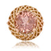 Ring 50 Vintage morganite and gold ring 58 Facettes 23-044