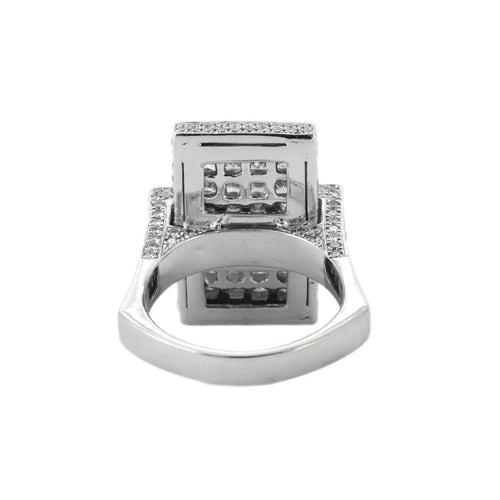 Bague BAGUE RECTANGLE OR & DIAMANTS 58 Facettes BO/230027 RIV
