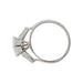 Bague 53 Solitaire diamant 2,44 carats en or blanc. 58 Facettes 31246