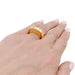 Ring 52 Yellow gold ring. 58 Facettes 32803