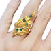 Ring 50 Chaumet ring yellow gold, emeralds. 58 Facettes 32920