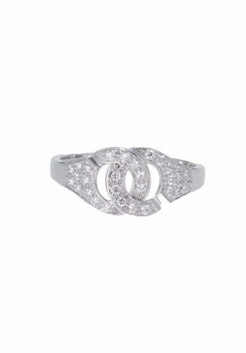 Bague 51 Bague DINH VAN Menottes R8 en Or Blanc 750/1000 58 Facettes 62611-58504