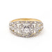 Ring 54 Belle Epoque Ring Platinum Yellow Gold Diamonds 58 Facettes D359890JC