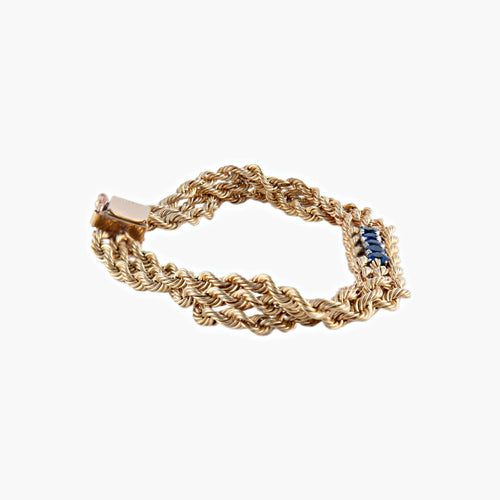 Bracelet Or Jaune BRACELET "DOLCE" OR & SAPHIRS 58 Facettes BO/220028 RIV