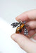 Brooch Old brooch bee, tiger's eye and diamonds 58 Facettes
